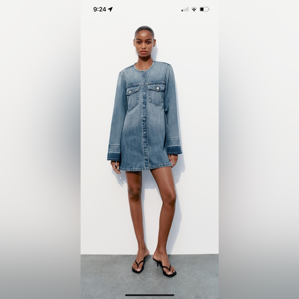 Zara denim dress size Medium